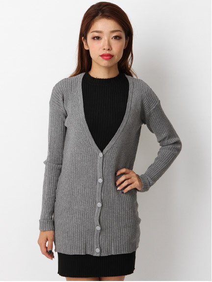 リブロングカーデ