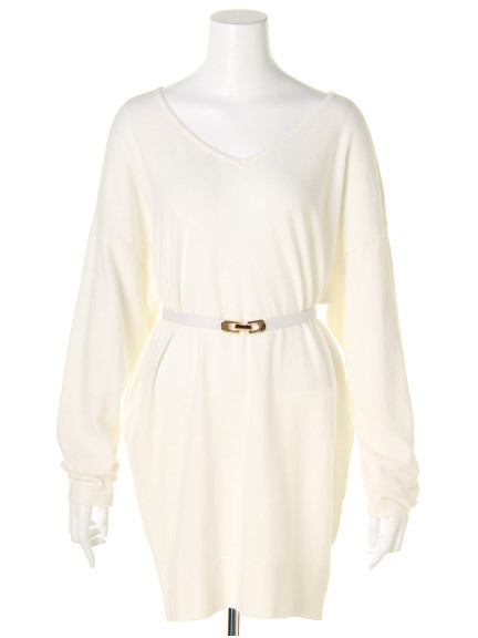 ベルトSETニットワンピース