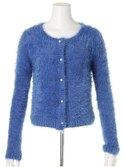 フェザーヤーンショートカーディガン