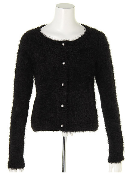 フェザーヤーンショートカーディガン