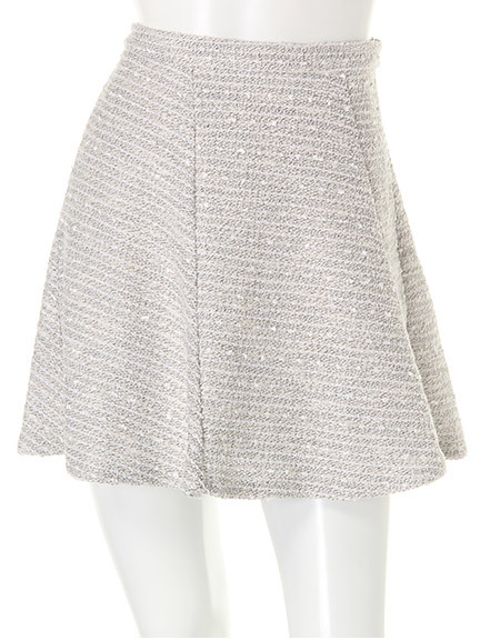 ツイードフレアスカート