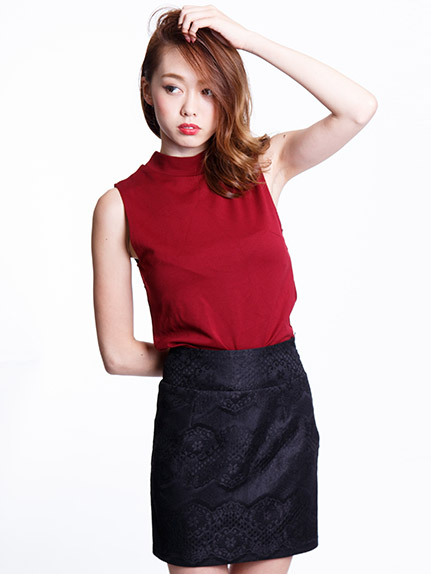 ムードレーススカート