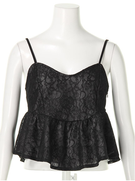 レースペプラムキャミ