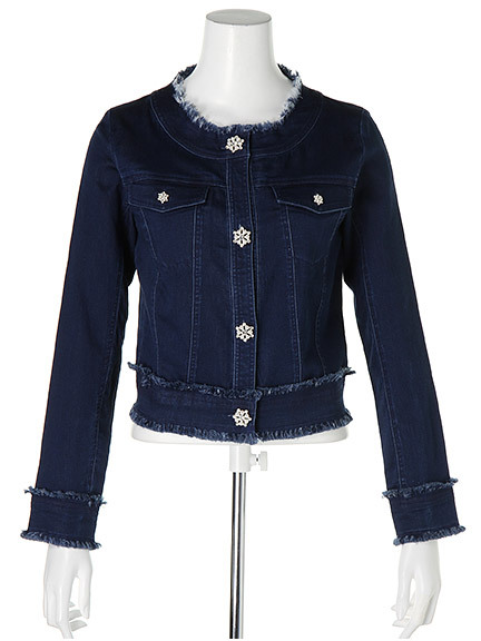 フリンジデニムジャケット