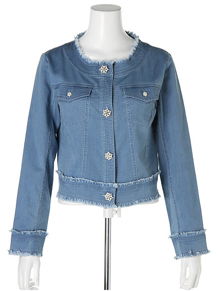 フリンジデニムジャケット