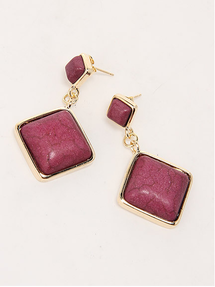 スクエアレトロピアス