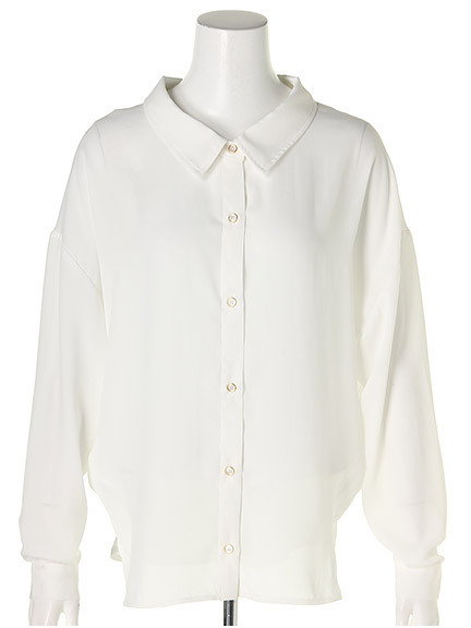 抜け襟ドルマンシャツ