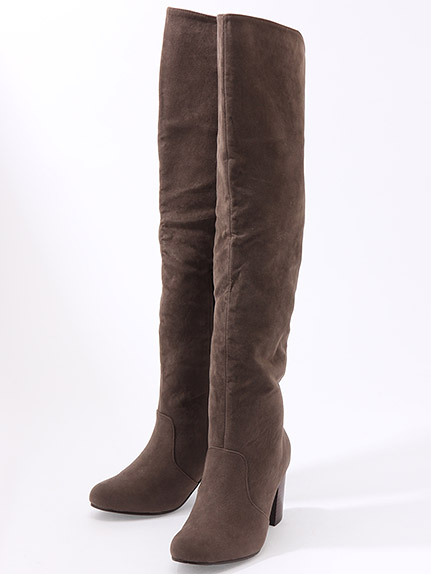 スエードニーハイブーツ