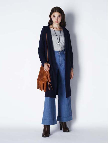 フード付コーディガン